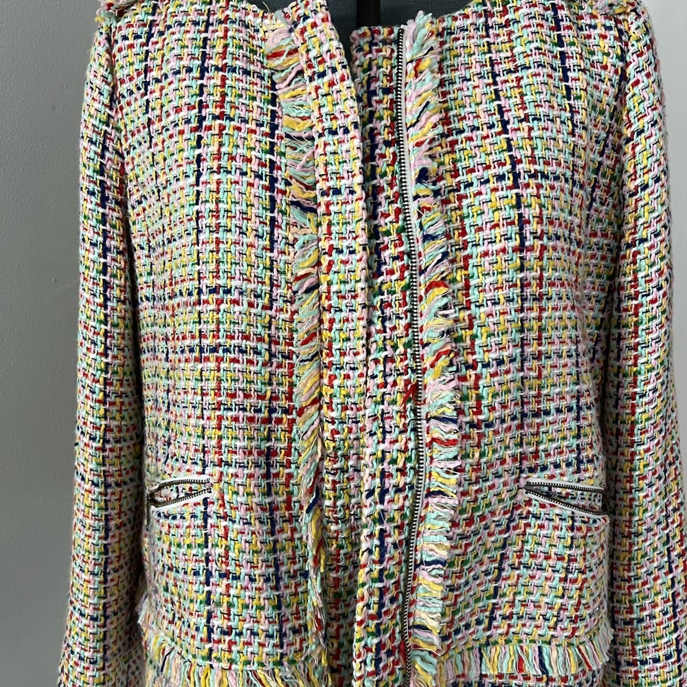 Multicolor Tweed Women's Jacket